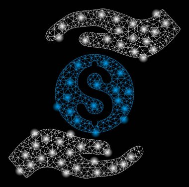 Flash Spotlu Parlak Örgü Tel Çerçeve İş Sigortası Elleri