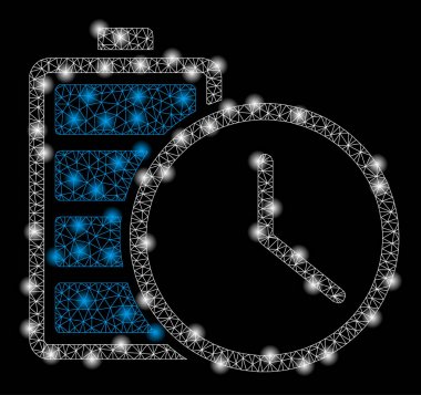 Işık Lekeli Parlak Kafes Ağ Pil Süresi