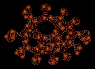 Işık Lekeleri ile Parlak Örgü Ağ Bakteriler