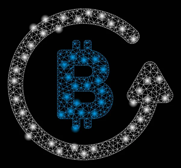 Parlama Spotları ile Parlak Örgü Karkas Bitcoin İadesi