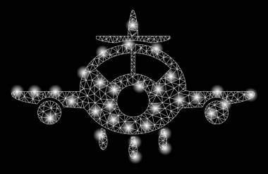 Flaş Spotlu Parlak Örgü 2d Uçak