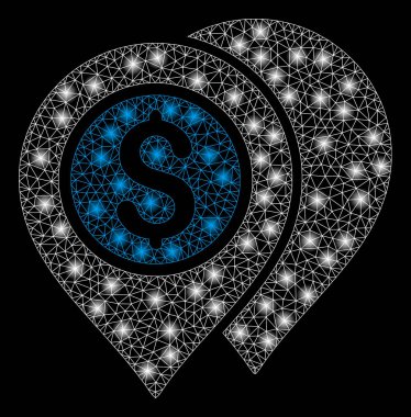 Flash Spotlu Parlak Kafes Karkas Banka Harita İşaretçileri