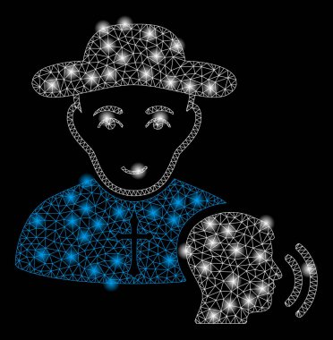 Parlama Spotlar ile Parlak Mesh 2d Believer İtirafı