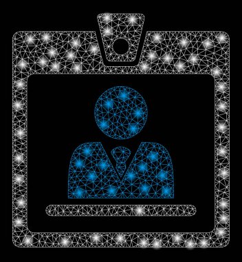 Parlama Spotlu Parlak Örgü 2d Rozeti