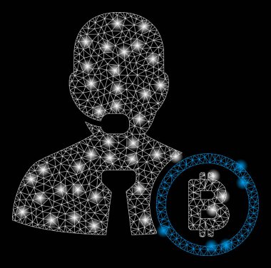 Flash Spotlu Parlak Mesh 2d Bitcoin Operatör Yöneticisi