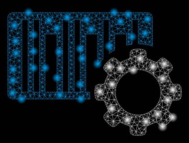 Flash Spotlu Parlak Kafes Ağ Barkod Ayarları