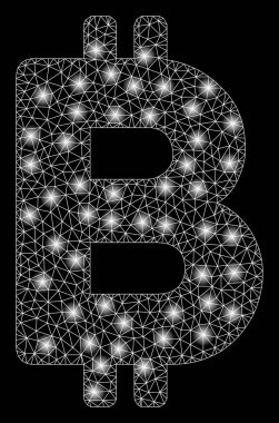 Parlama Spotlu Parlak Örgü 2d Bitcoin