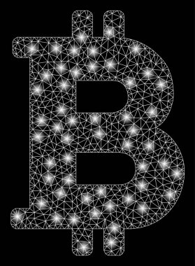 Parlama Spotlu Parlak Örgü 2d Bitcoin