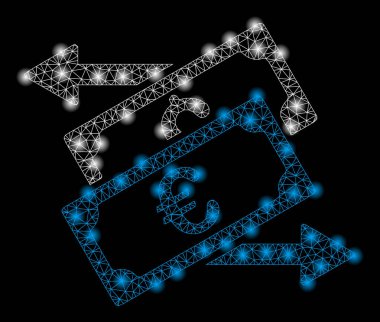 Flash Spotlu Parlak Kafes Karkas Banknotlar Değişimi