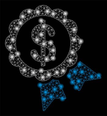 Flare Spotlar ile Parlak Örgü Tel Çerçeve Banka Ödülü