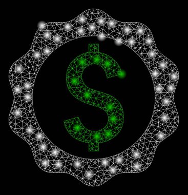 Parlama Spotlu Parlak Örgü Karkas Bankacılık Mühür Damgası