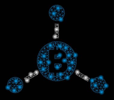 Flash Spotlu Parlak Örgü Karkas Bitcoin Bağlantıları