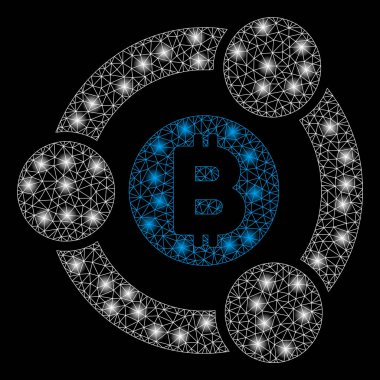 Flare Spotlar ile Parlak Örgü Karkas Bitcoin İşbirliği