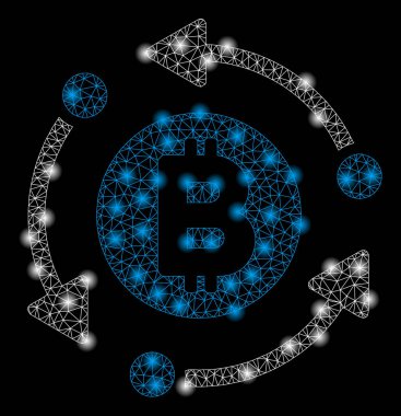 Işık Noktalar ile Parlak Mesh Network Bitcoin Rotasyon Okları