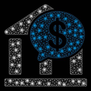 Flash Spotlu Parlak Kafes Karkas Banka Mesajı