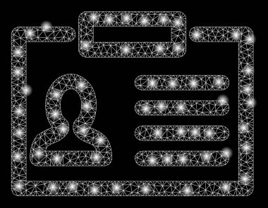 Light Spotlar ile parlak mesh ağ rozeti