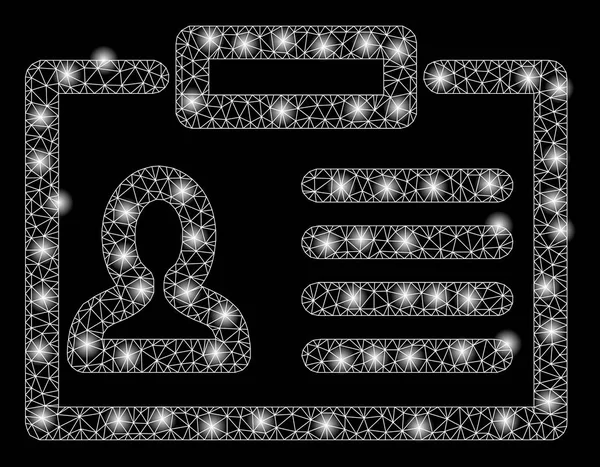 Light Spotlar ile parlak mesh ağ rozeti