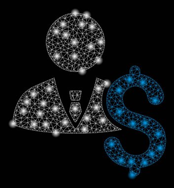 Işık Spotlu Parlak Kafes Ağ Bankeri