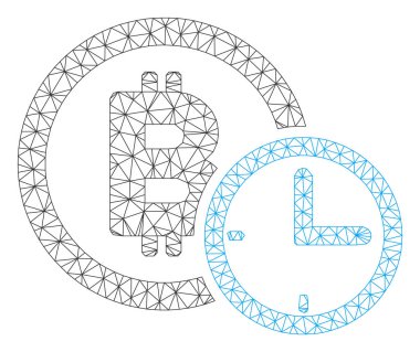 Bitcoin Kredi Zaman Vektör Örgü Tel Çerçeve Modeli