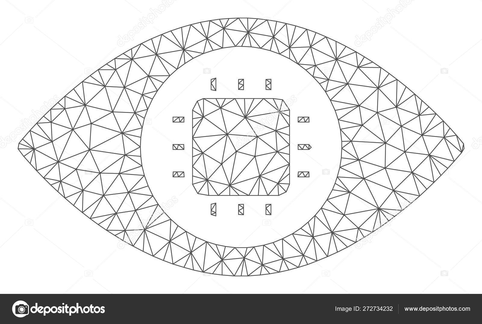 Bionic Eye Circuit Vector Mesh 2D Model Stock Vector Image by ©ahasoft ...