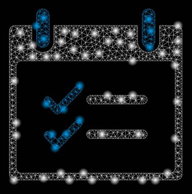 Altın Kare Desen Kontrol Öğeleri Takvim Günü