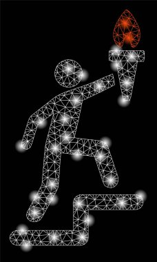 Meşale ile Altın Kare Desen Tırmanma Lideri