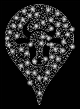 Altın Kare Mozaik Sığır İşaretçisi