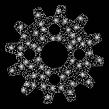 Altın Kare Desen Cogwheel