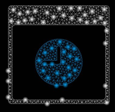 Altın Kare Mozaik Saat Takvim Sayfası