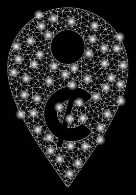 Altın Kare Desen Cent Harita İşaretleyici