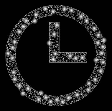 Altın Kare Mozaik Saat