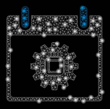 Golden Square Mozaik Çip Dişli Takvim Günü