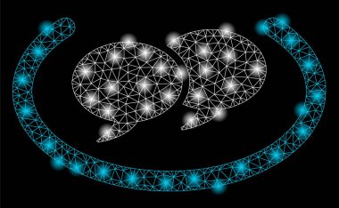 Altın Kare Desenli Sohbet Mesajları