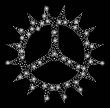 Altın Kare Mozaik Saat Dişli