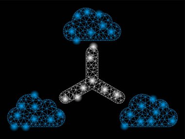 Altın Kare Mozaik Bulut Ağı