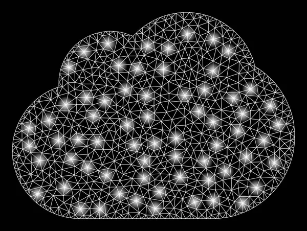 Nube de patrón cuadrado oro — Archivo Imágenes Vectoriales