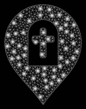 Altın Kare Desen Mezarlık Marker