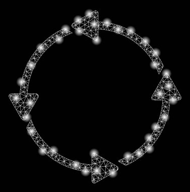 Altın Kare Desen Dairesel Rota