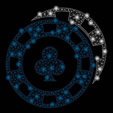 Altın Kare Desen Casino Chips