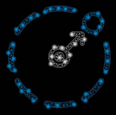 Altın Kare Desen Dairesel Alan Sınırı