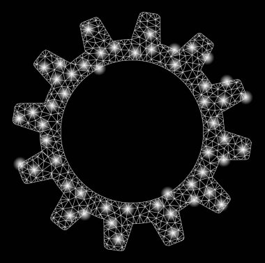 Altın Kare Desen Cogwheel