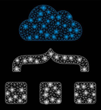 Altın Kare Mozaik Bulut Birleştir