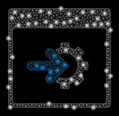 Altın Kare Mozaik Dişli Entegrasyon Takvim Sayfası