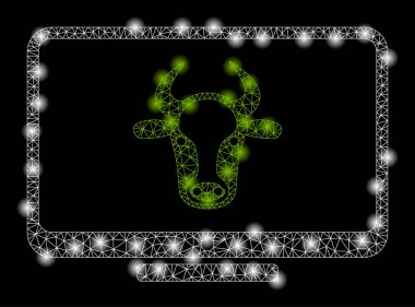 Altın Kare Mozaik Sığır Monitörü