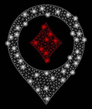 Altın Kare Desen Casino Harita İşaretçisi