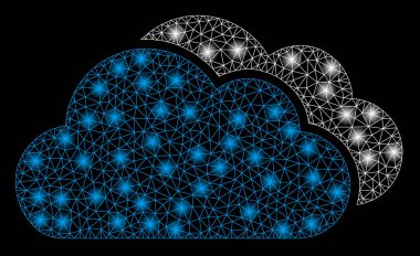 Altın Kare Desen Bulutlar