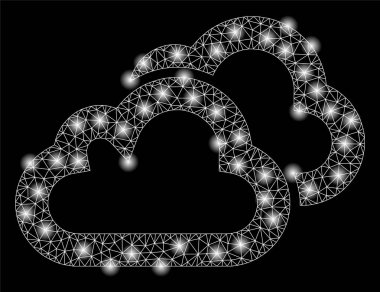 Altın Kare Desen Bulutlar