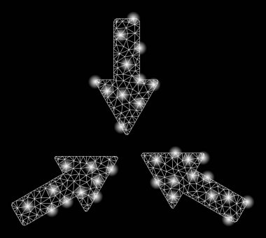 Altın Kare Desen Çarpıştı 3 Oklar