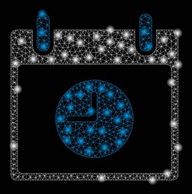 Altın Kare Desen Saat Takvim Günü