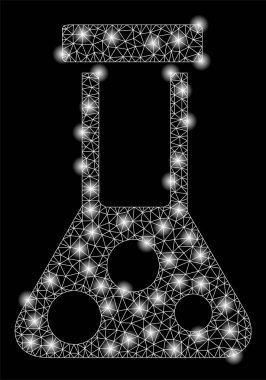 Altın Kare Desen Kimyasal Flask